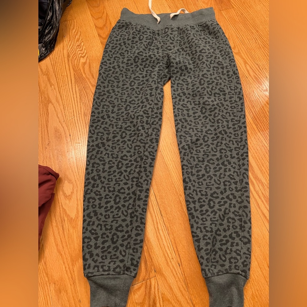 Leopard print joggers